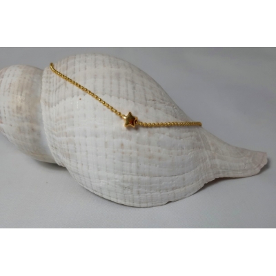 ballchain kettinkje goud met ster ballchain kettinkje goud met ster